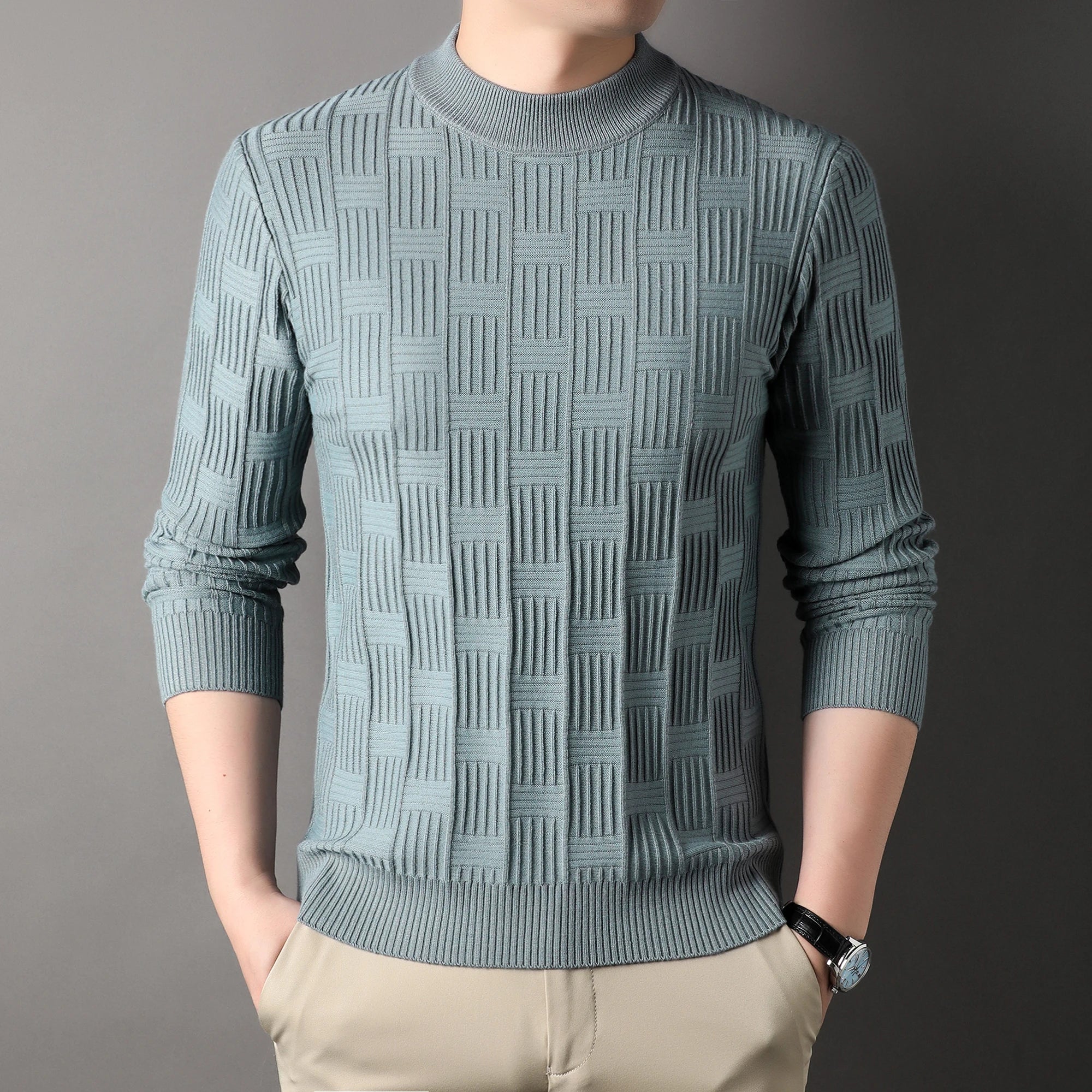 Knitted sweater men's