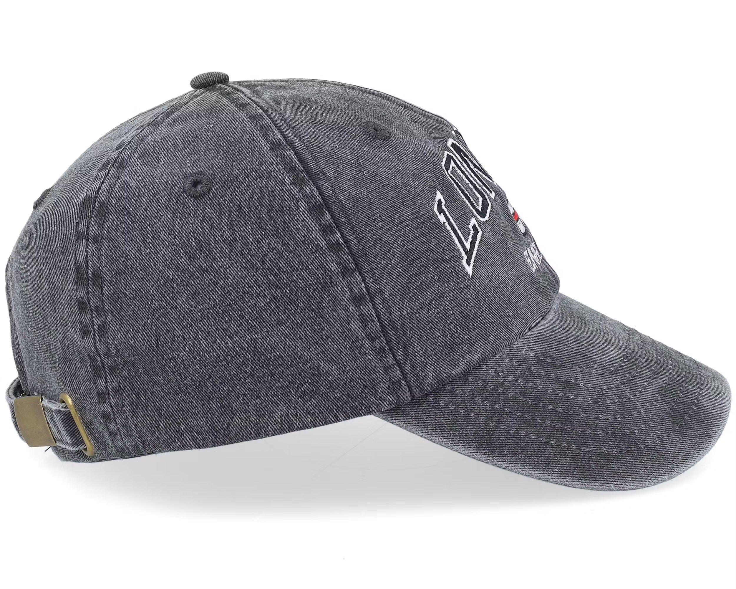 London England Washed Black Dad Cap