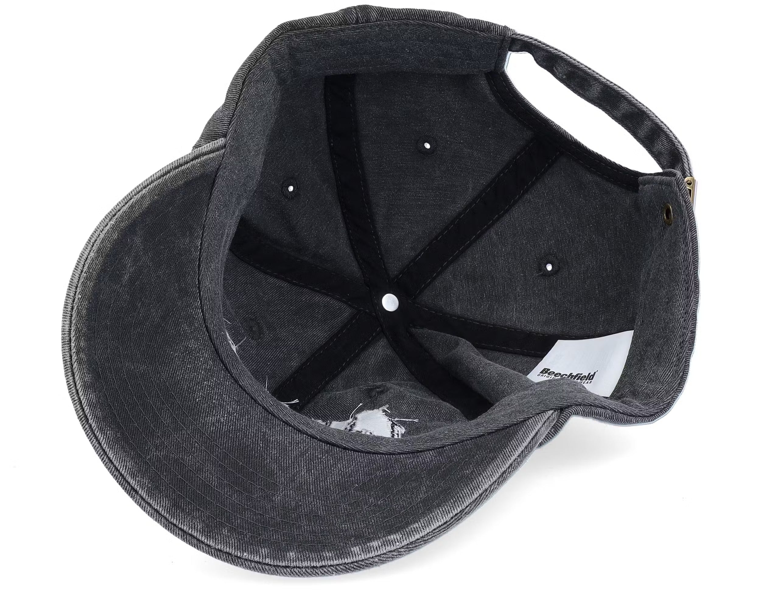 London England Washed Black Dad Cap