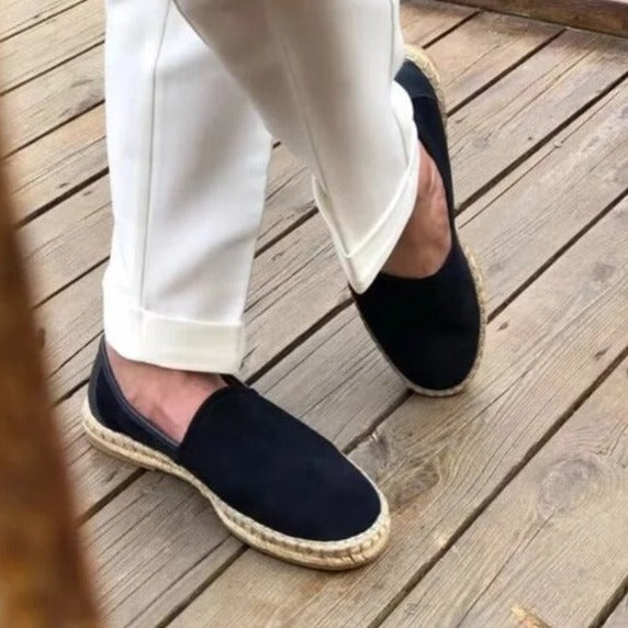 OLD MONEY Tressed Suede Loaffers