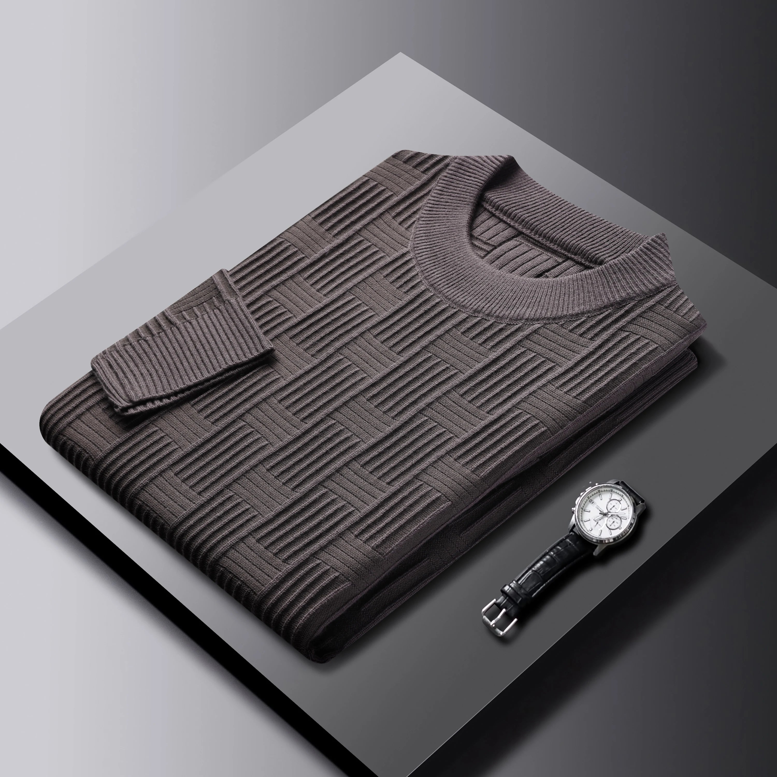 Knitted sweater men's